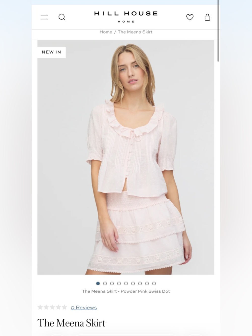 Hill House Powder Pink Meena Skirt